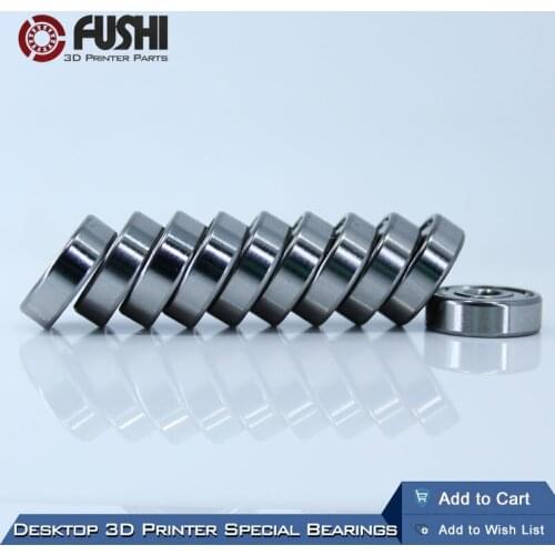 Desktop 3D Printer Special Bearing 626ZZ ( 10PCS ) 6X19X6mm Mute Ball Bearings 626Z For Kossel Mini Prusa i3 Parts 626 Z ZZ