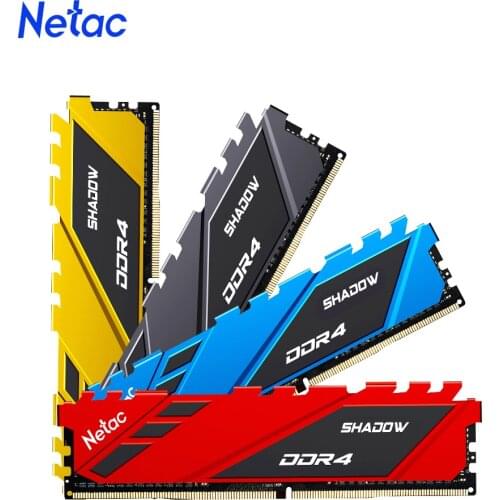 Netac Memory Ram DDR4 8gb 16gb DDR4 3200Mhz 3600Mhz 2666Mhz Memory Desktop Dimm XMP Heat Sink Motherboard Ram for Intel Ryzen