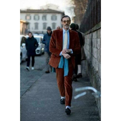 Fall Winter Business Brown 2 Piece Wedding Tuexdos Formal Prom Suit Party Blazer (Jacket+Pants) Chic Streetwear Custom Made