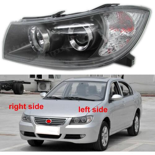 For Lifan 620 Headlights Headlight Assembly Front Lights Light Headlamp with Led Light Lamp Unit Manually adjust the light