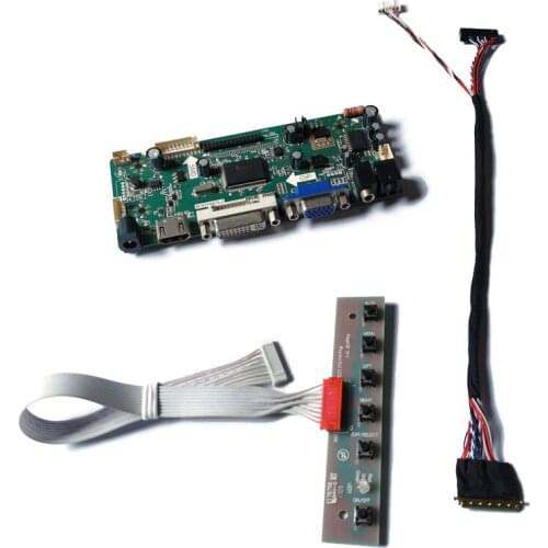 Fit LP140WH4/LP140WH8/LP140WHU 60Hz WLED VGA DVI LVDS 40 Pin matrix 1366*768 M.NT68676 monitor controller board DIY kit