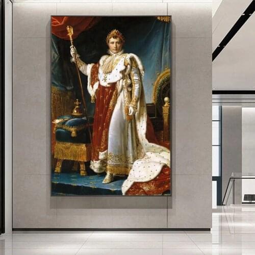 Portrait of Napoleon European Court Paintings Print Posters And Prints On Canvas Art Classical Napoleon Art Pictures Home Decor