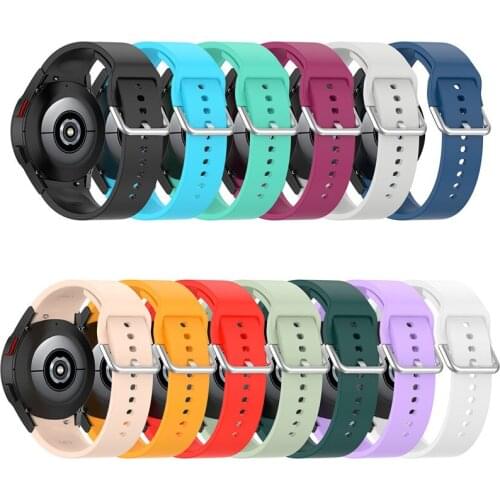 20mm watch Band For Samsung Galaxy Watch 4 classic 46mm 42mm smartwatch Silicone Sports Bracelet Galaxy Watch 4 44mm 40mm Strap