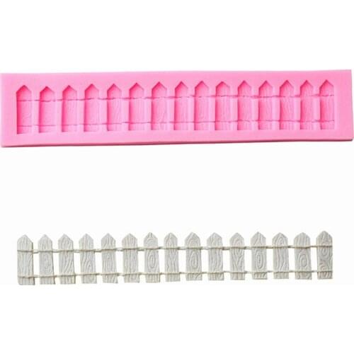 DIY Sugar craft Cake Vintage Fence Silicone Mold Fondant Mold Cake decorating Tools Gum paste Mold