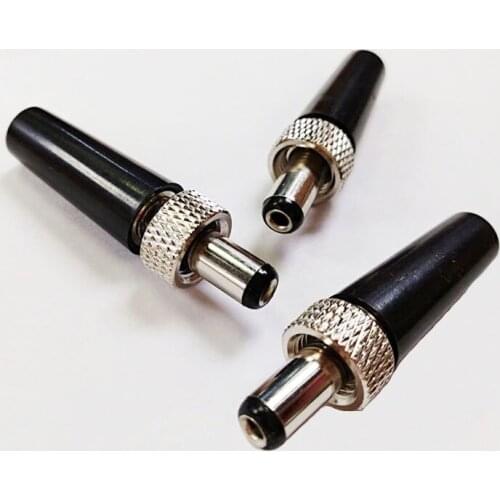 NCHTEK Lockable DC 5.5x2.1mm Power Male Plug Socket Adapter Connector With Screw Nut Locking For Cable/Free Shipping/20PCS