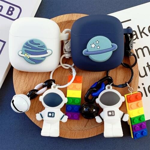 Cute Astronaut Earphone Cover for JBL TUNE 225TWS Case Bluetooth Earphone Case for JBL T220TWS Wireless Headset Portable Box Bag