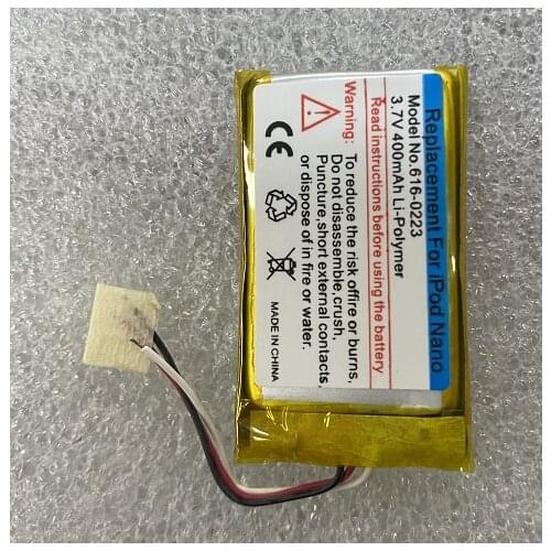 HST New Replacement Battery For ipod Nano1 1st Gen Generation MP3 Li-Polymer Rechargeable Nano 1 616-0223 616-0224Batteries