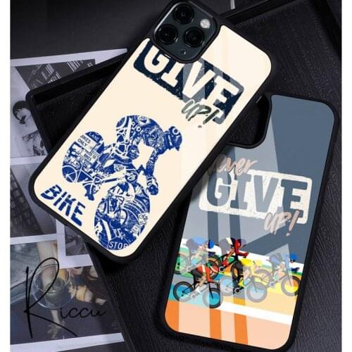 Bicycle Bike Sport Phone Case Rubber for iPhone 12 11 Pro Max XS 8 7 6 6S Plus X 5S SE 2020 XR 12 Mini case