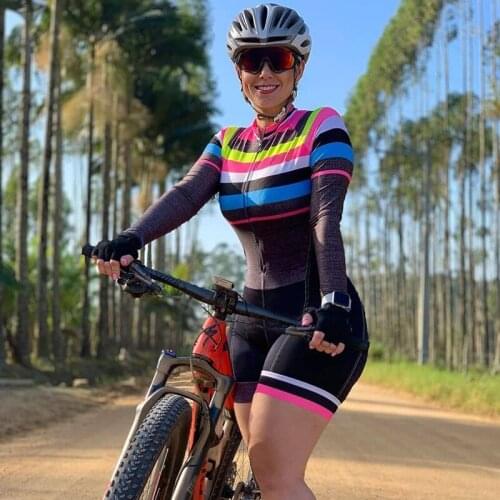 2021 Womens Summer Pro Triathlon Clothing Cycling Skinsuit Maillot Ropa Ciclismo Go Gel Pad Bicycle Jersey Sets Biking Jumpsuit