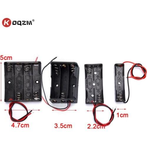 1/2/3/4 pieces AAA Battery Holder Case AAA Cell Storage Box Battery Container