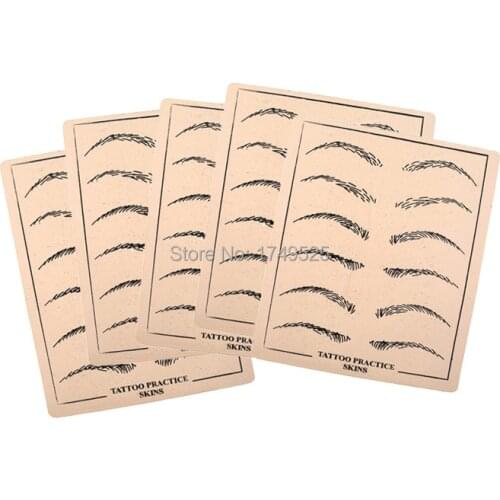 1PCS Professional Cosmetic Permanent Makeup Eyebrow Tattoo Practice Skin Supply fake eyebrow practice skin for microblading