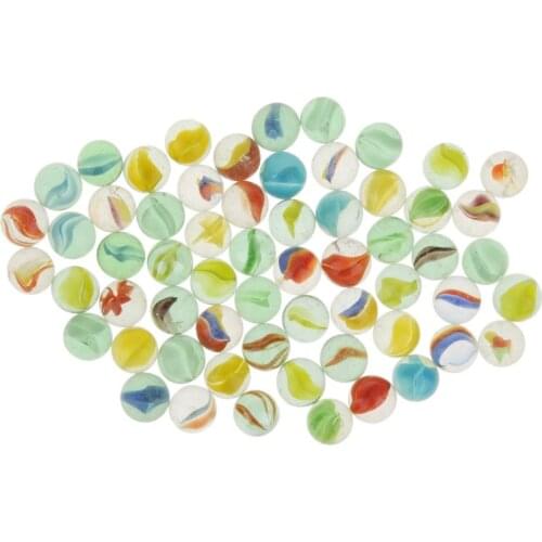 100pcs 16mm Clear Glass Balls Beads Pinball Marbles Classic Fun Game for Kids Toys Gift Flower Vase Aquarium Home Decoration