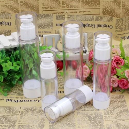 15ml 30ml 50ml 80ml 100ml Empty Bottles Vacuum Pump Bottles Travel Plastic Lotion Sub-bottling With Pp Cream Airless Bottle