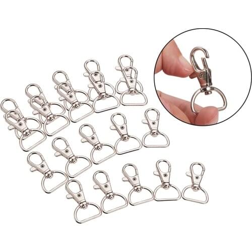 20x Key Chain Holder Swivel Trigger Lobster Clasp Key Chain Rings DIY Craft