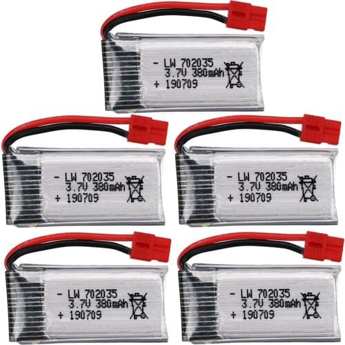 3.7V 380mAh Lipo 702035 Battery For SYMA X5A-1 X15 X15C X15W RC Helicopter drone spare Part 3.7v RC Drone battery 1-5pcs