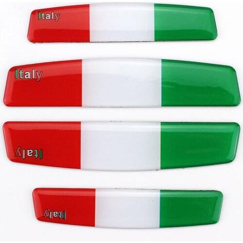 4Pcs/set for Italy Flag Car Door Edge Guard Strip Scratch Protector Anti-collision Trim door edge Guard Stickers
