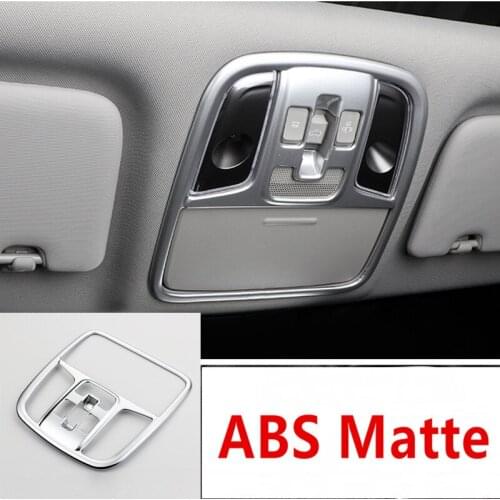ABS Chrome Car Styling Inner Front Reading Lamp Frame Cover Sticker Decoration For KIA Sportage QL 2018 2017 KX5 Car Accessories