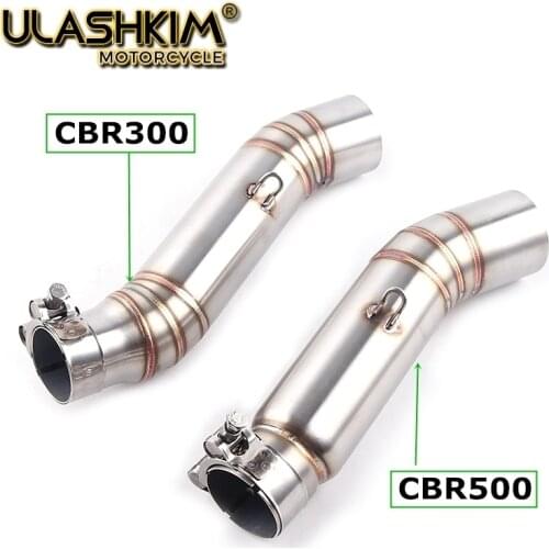 Cbr500 CBR250 CBR 500R CBR300 motorcycle exhaust contact middle pipe connector for HONDA CBR500R CBR 300 CBR300 2012 to 2015