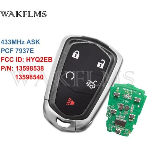 For Cadillac CTS ATS XTS 2014 2015 2016 2017 2018 2019 433MHz 46 Chip HYQ2EB 13598538 / 13598540