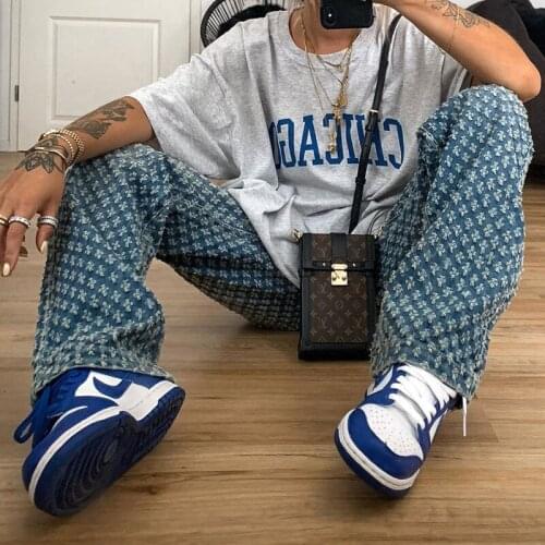 Plaid Straight Tracksuit Harajuku Pants Women KALENMOS Trousers Jeans Checkered High Waist Pants Autumn Baggy Pantalones Bottom