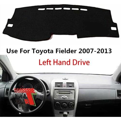 TAIJS Factory 3Colors Sport Polyester Fibre Car Dashboard Cover For TOYOTA Fielder 2007 2008 2009 2010 11 1213 Left hand drive
