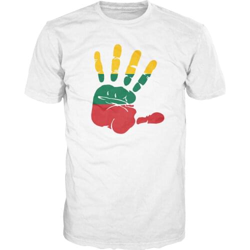 2019 Hot sale Free shipping 100% cotton Lithuania Flag Palm National Lietuva Fan T-shirt