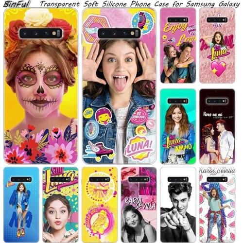 Hot Soy Luna Soft Silicone Case For Samsung Galaxy S10 S9 S8 Plus S7 Edge A6 A8 Plus A7 A9 2018 A5 2017 Fashion Cover