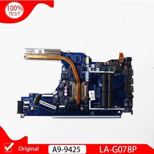 Original For HP 15-DB 15-DA Laptop Motherboard With A9-9425 AM9425 CPU EPV51 LA-G078P L20477-601 L20477-001 DDR4 main board