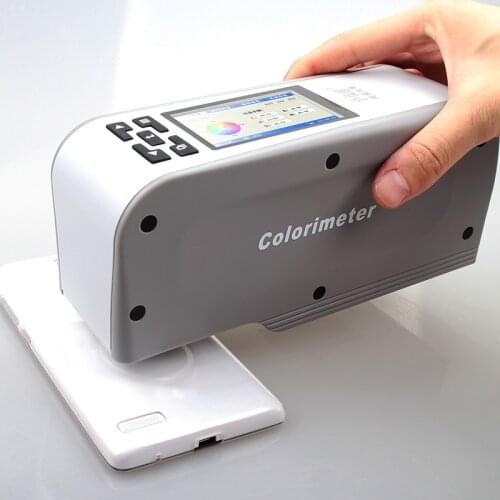 High Precision Portable Digital Colorimeter Color Difference Tester 8mm Color Reader Colorimeter Paint Wood Marble PVC WF28