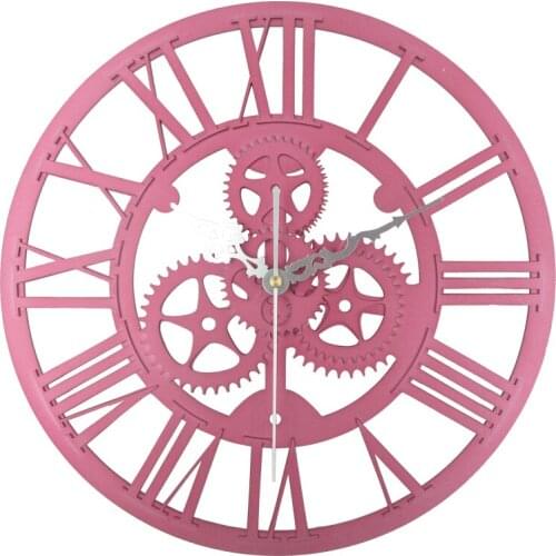 Industrial Gear Wall Clock Decorative Wall Clock Industrial Style Roman Number Skeleton Quartz Clocks for Living Room 2020 New