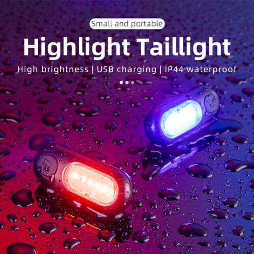 ROCKBROS Mini Bike Tail light Ip44 Waterproof Bicycle Rear Light 5 Modes Usb Recharge Cycling Rear Lamp Bicycle Accessoriess