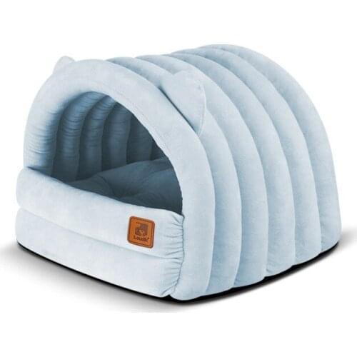 Simple Color Four Seasons Universal Cat House Semi-enclosed Cat House Villa Small Kennel Household Cat Bed Winter Warm Litter