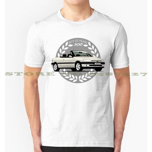 Peugeot 306 Cabriolet Phase 1 White Summer Funny T Shirt For Men Women Peugeot Pug 306 Cabriolet Cabrio Pininfarina Convertible