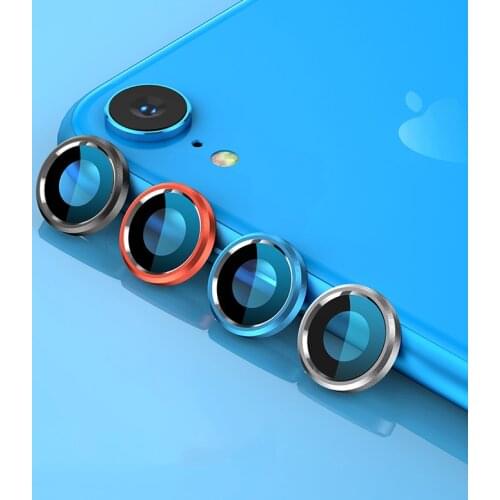Back Camera Lens Tempered Glass Screen Protector Protective Film For iPhone X XS Max XR Camera Case Cover Metal Protection Ring