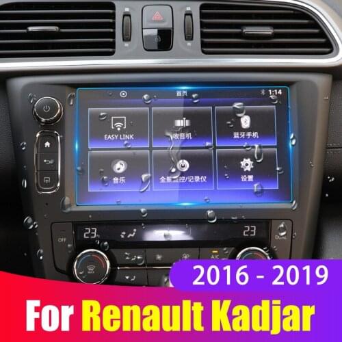 Car Screen Protector Film For Renault Kadjar 2016 2017 2018 2019 Tempered Glass Car Navigation Screen Protective Film Sticker