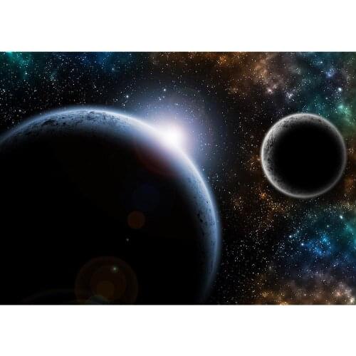 Starry Planet Universe Photo Background Computer Printed Fond Backdrop Photography Props for Children Baby Portrait Photobooth