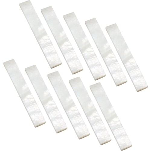 10pcs Inlay Material White Mother of Pearl Shell Blanks 2mm Thickness