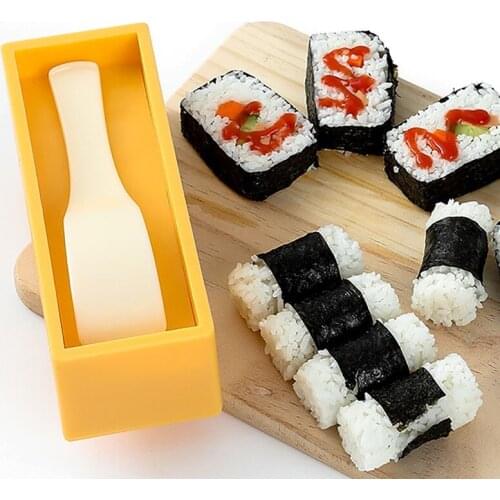 2-in-1 Sushi Mold Sushi Making Kit Sushi Mold Set Dishwasher Safe Sushi Maker Tools Japanese Rice Ball Cake Roll Mold
