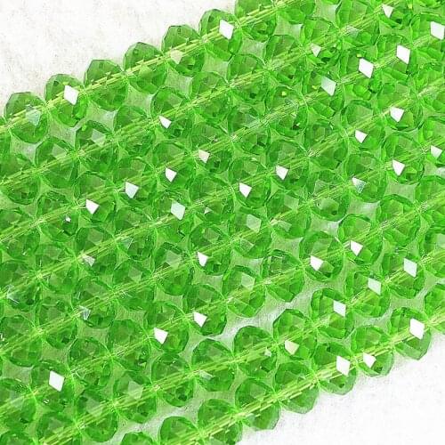 8color 3*4mm hot sale 150pcs/strand Austria AB crystal glass loose beads for jewelry making rondelle faceted abacus spacer B675