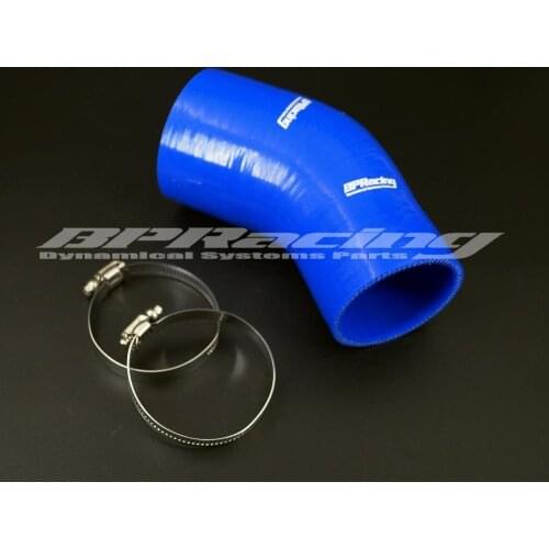 80mm to 83mm/80mm to 85mm Silicone 45 Degree elbow Reduce Hose/3.15" inch to 3.27" inch/3.15" inch to 3.35" inch/4 Layer/clamp