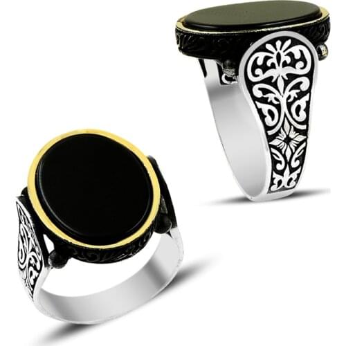 925 Silver Traditional Men Rings Elegant Desing