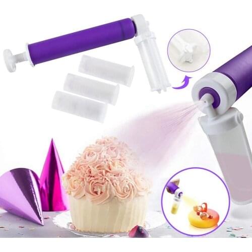 Cake Airbrush Convenient Adjustable Pressure Plastic Cake Decorating Dessert Decorator for Kitchen