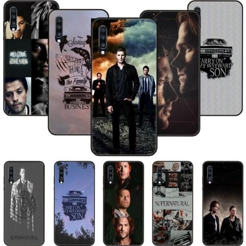 Phone Case For Samsung Galaxy A 50 51 71 70 7 5 10 20 30 40 41 21 S E Black Cover Bumper Fashion Hoesjes Soft Supernatural Spn