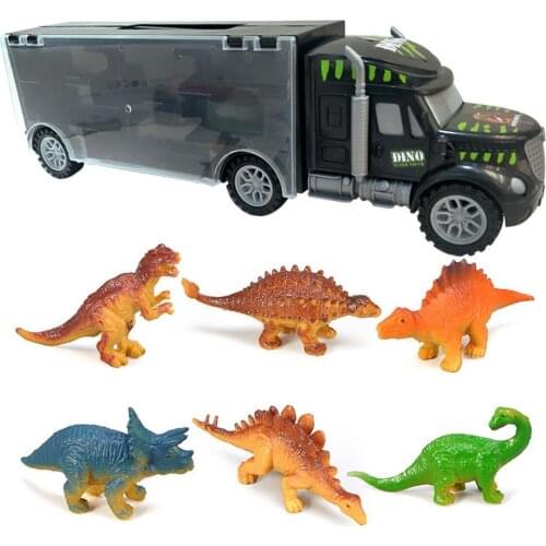 Simulate Dinosaur Truck Shape Transport Car Educational Toys for Children Xmas Gifts