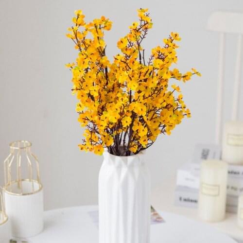 Gypsophila Artificial Flowers Branch Babies Breath Cherry Fake Plants Bride Bouquet Christmas Home Wedding Decoration Autumn
