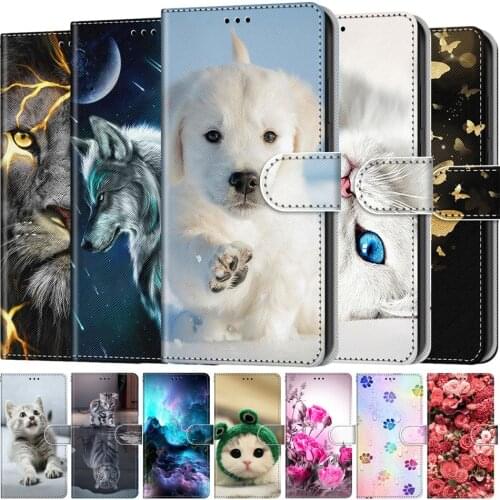 Kids Etui Card Holder Wallet Flip Case For Huawei P40 Lite E P30 Pro P20 Lite P10 Lite P9 Lite 2017 P8 Lite 2017 Cover Phone Bag