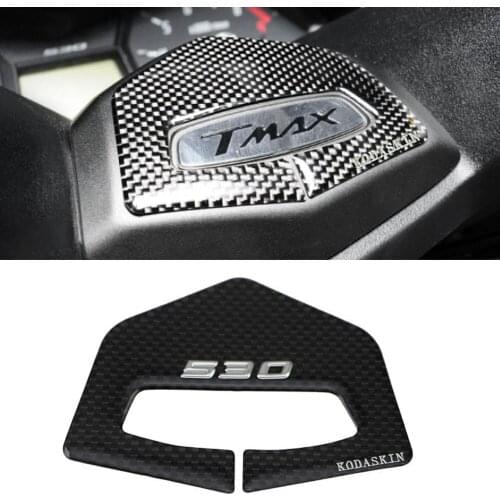 KODASKIN Motorcycle Decal Handlebars Protector Raised Sticker Carbon Protection Emblem for SCOOTER Yamaha TMAX TMAX 530