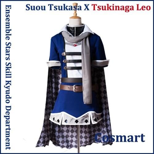 Anime Ensemble Stars Skill Kyudo Department Suou Tsukasa Tsukinaga Leo SJ Uniform Cosplay Costume Halloween Party Suit For Women