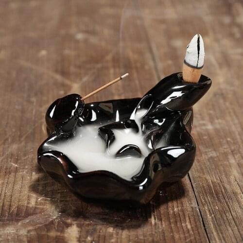 Backflow Incense Burner Censer Waterfall Stand For Incense Sticks Holder Censers Mountain River Handicraft Incense Holder ZZY034