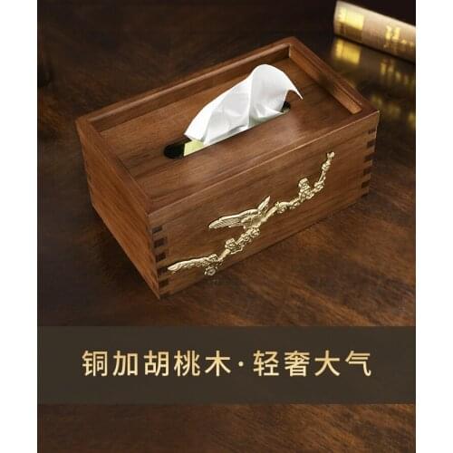Nordic Storage Square Tissue Box Container Stand Napkin Wood Retro Tissue Box Gift Porta Tovaglioli Home Storage BY50ZJ